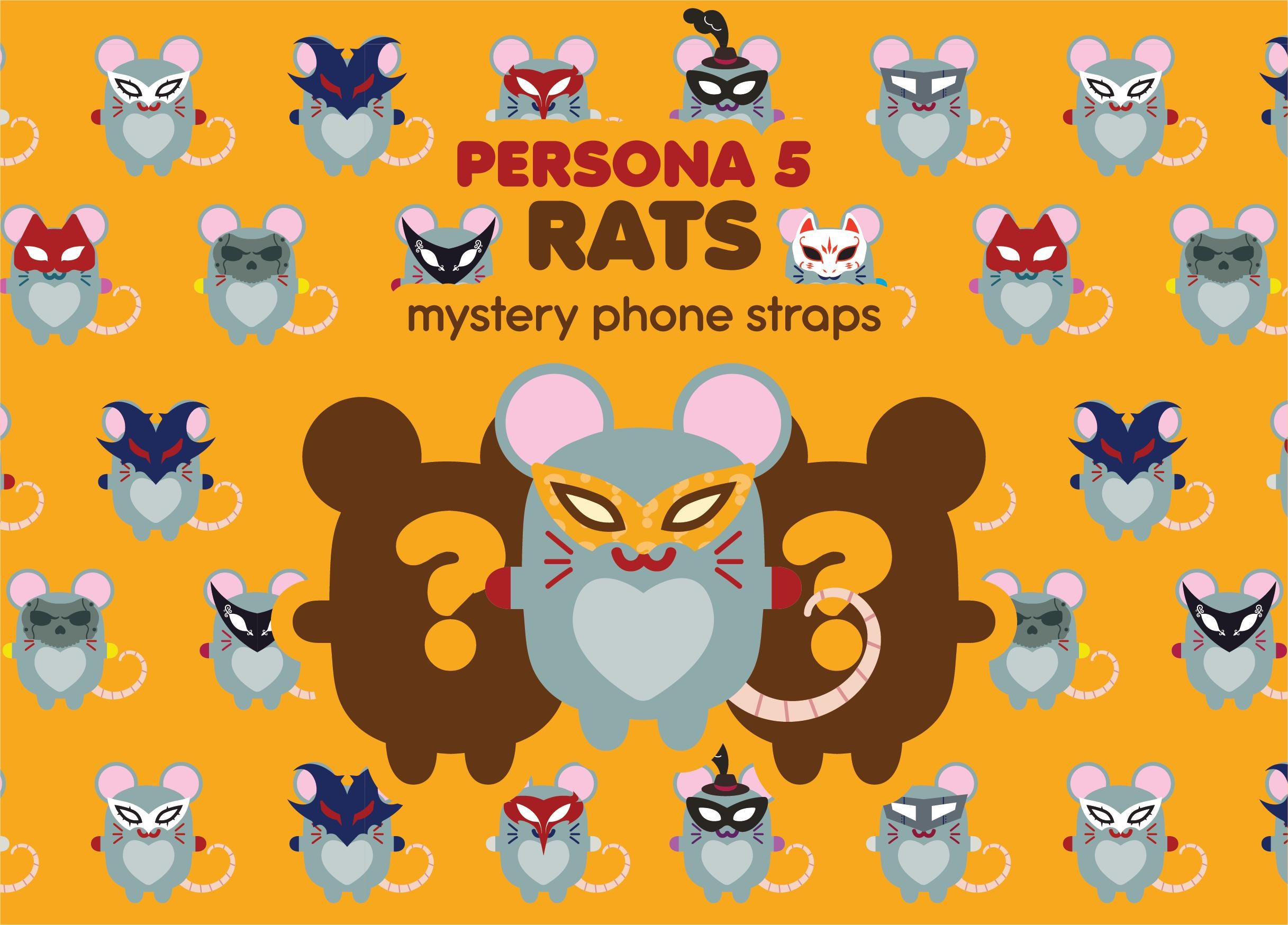 Phantom Rats Mystery Charms | Persona 5 Royal Acrylic Charms