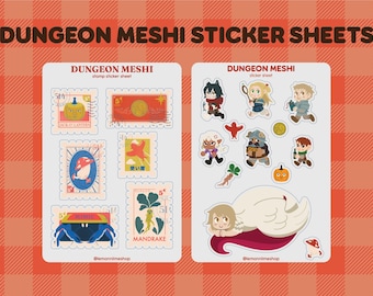 DunMeshi Sticker Sheets | Delicious in Dungeon