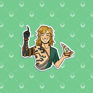 Link Pizza Stickers | Legend of Zelda TOTK