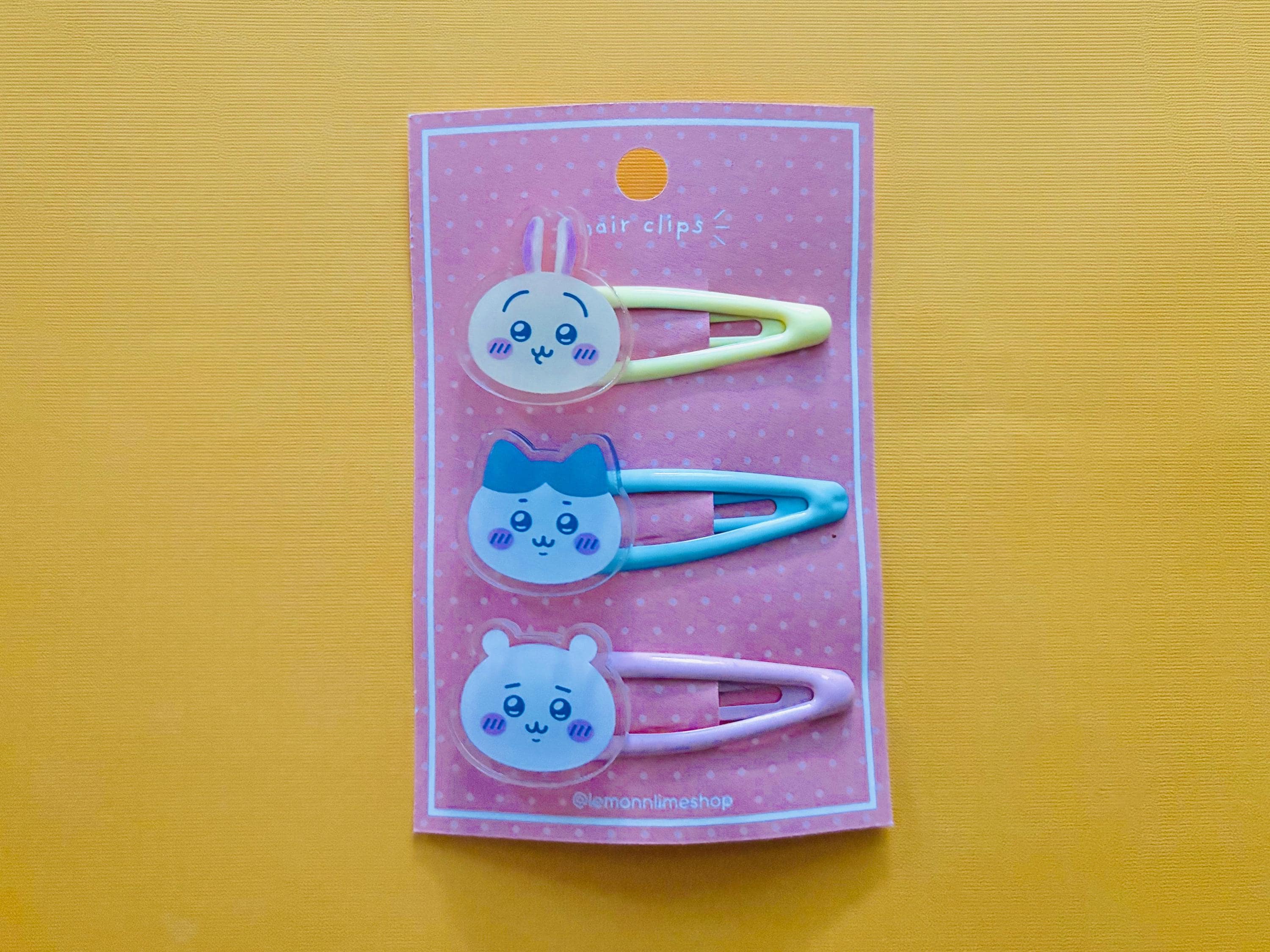 【新品】tuki.うさぎさんラバーピンズUSAGISAN Rubber Pins Chiikawa & Friends Hair Clips | Hachiware Usagi Chiikawa - Etsy