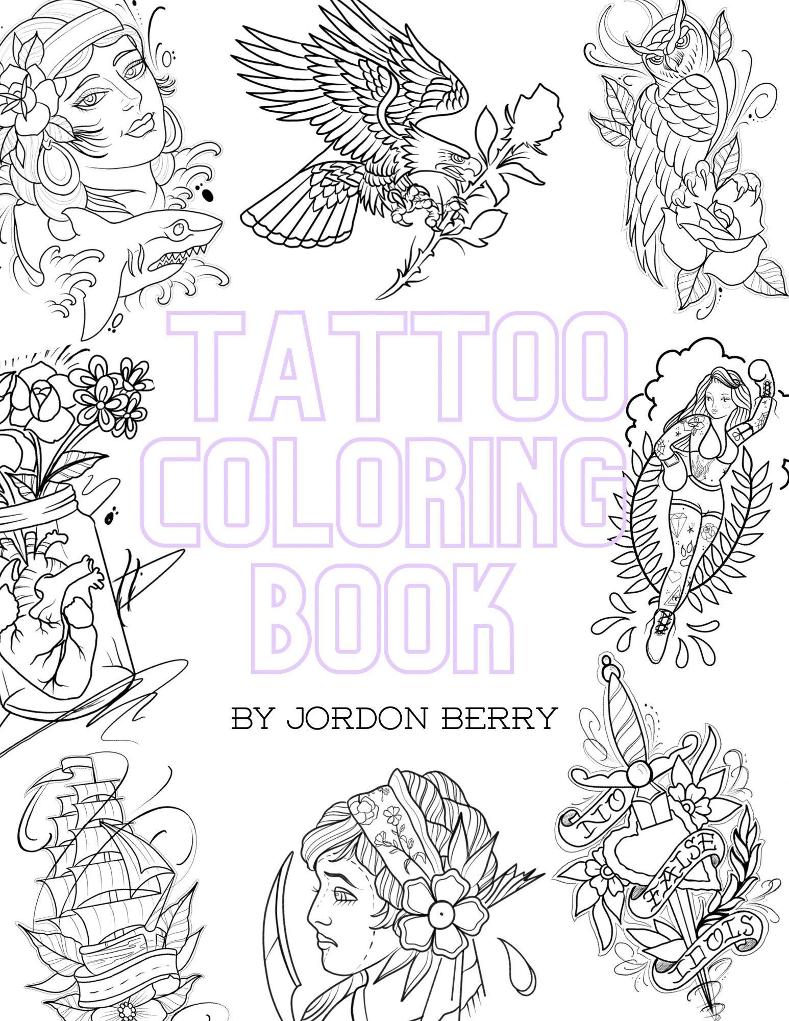 Tattoo Colouring - Etsy