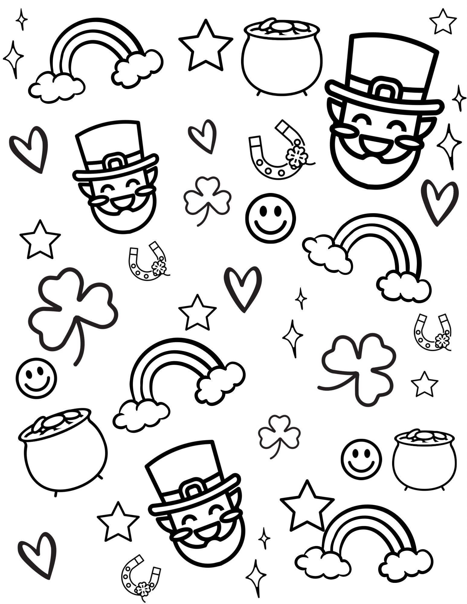 Patsy Coloring Pages St Patty's Day Coloring Pages - Etsy