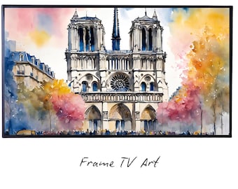 Colorful Abstract Art For Samsung Frame TV I 4K Digital Frame TV Art I Original Watercolor Decor For Living Room