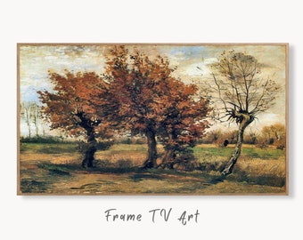 Samsung Frame TV Art 4K Autumn Landscape Famous Vincent van Gogh Painting. Instant Download van Gogh Fine Art for Frame TV. Vintage Decor