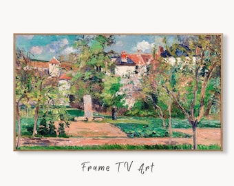 Samsung Frame TV Art 4K Garden in the Sun Famous French Countryside Painting. Instant Download Landscape Art for Frame TV. Vintage Wall Art