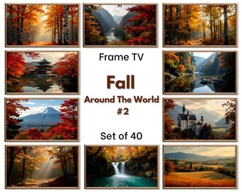 Frame TV Art Fall | 40 Autumn Decor Instant Download | Fall Wall Art | Samsung Frame TV Seasonal Decor. Set 2/3