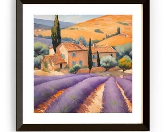 Lavender Painting Printable Decor | Watercolor Wall Art | Modern Floral Home Design