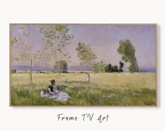 Samsung Frame TV Art 4K Monet "Summer" Famous Painting. Instant Download Vintage Art for Samsung Frame TV. Claude Monet Art for TV