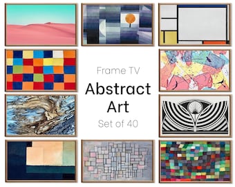 Set of 40 Samsung Frame TV 4K Art. Ultimate Abstract Vintage & Modern Paintings Collection. Abstract Art Set. Instant Download Frame TV Art