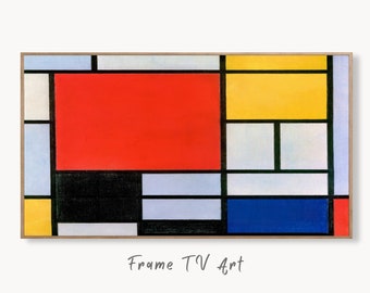 Samsung Frame TV Art 4K Colorful Abstract Minimalist Painting. Instant Download Vintage Famous Abstract Painting. Aesthetic Art for Frame TV