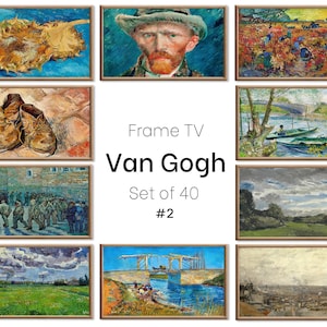 Set of 40 Samsung Frame TV 4K Art #2. Ultimate Van Gogh Famous Paintings Collection. Vincent Van Gogh Art Set. Instant Download Frame TV Art