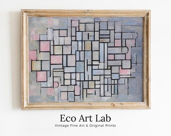 Vintage Neutral Abstract Famous Painting Art Print. Printable Minimal Art Prints. Aesthetic Wall Art Minimalist Pastel Color Abstract Poster