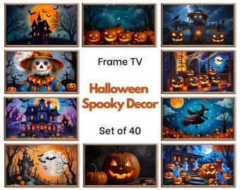 Halloween Frame TV Art - Spooky Haunted Mansion Witchy Wall Art, Halloween Decor, Instant Download for Samsung Frame TV