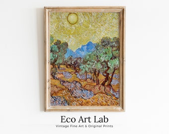 Olive Trees Vincent van Gogh Printable Famous Landscape Painting Art Print. Instant Download van Gogh Print Vintage Painting. Fine Art Print