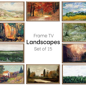 Set of 15 Samsung Frame TV 4K Art. Ultimate Landscapes Paintings & Digital Art Collection. Nature TV Art Set. Instant Download Frame TV Art