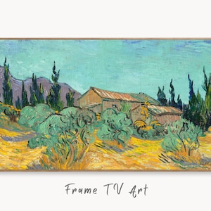 Samsung Frame TV Art 4K Famous Painting by Vincent van Gogh. Instant Download. Trees Landscape Landscape for the Frame TV. Vintage Decor