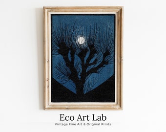 Moon Light Vintage Art Nouveau Print Wall Art. Instant Download Print, Julie De Graag Printable Art. Art Nouveau Poster, Vintage Art Prints