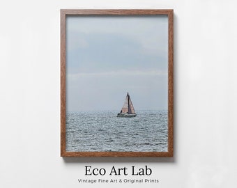 Nautical Wall Art Sailboat Painting. Instant Download Sailboat Print. Digital Painting of Boats. Boat Artwork. Printable Sailing Artwork