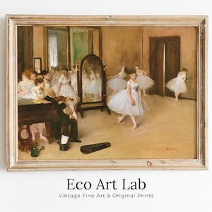 Edgar Degas The Dancing Class Painting Famous Printable Art Print. Instant Download Degas Print Vintage Ballerina Wall Art Digital Download