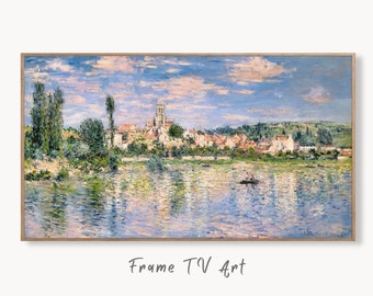 Samsung Frame TV Art 4K Monet Vétheuil in Summer Famous Painting. Instant Download Vintage Art for Samsung Frame TV. Claude Monet Art for TV