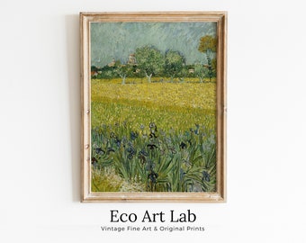 Field with Flowers Vincent van Gogh Printable Famous Art Print. Instant Download. van Gogh Print. Vintage Landscape Painting. Fine Art Print