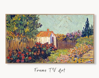 Samsung Frame TV Art 4K Spring Landscape Famous Painting by Vincent van Gogh. Instant Download van Gogh Art for the Frame TV. Vintage Decor