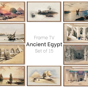 Set of 15 Samsung Frame TV 4K Art. Ancient Egyptian Famous Paintings Collection. Vintage Egyptian Art Set. Instant Download Frame TV Art