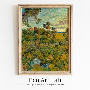 Sunset at Montmajour Vincent van Gogh Printable Famous Landscape Art Print. Instant Download van Gogh Print Vintage Painting Fine Art Print