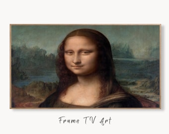 Samsung Frame TV Art 4K Mona Lisa Famous Classic Painting. da Vinci Fine Art Portrait for Frame TV. Vintage Home Decor. TV Art
