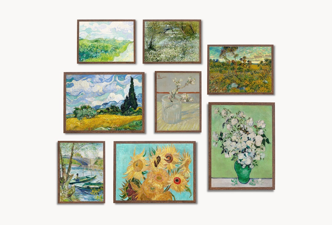Vincent Van Gogh Wall Print SET. Gallery Wall Set. Van Gogh Print Set