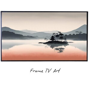 Minimalist Japanese Decor. Wabi Sabi Wall Art. Japandi Modern TV Artwork for Frame TV