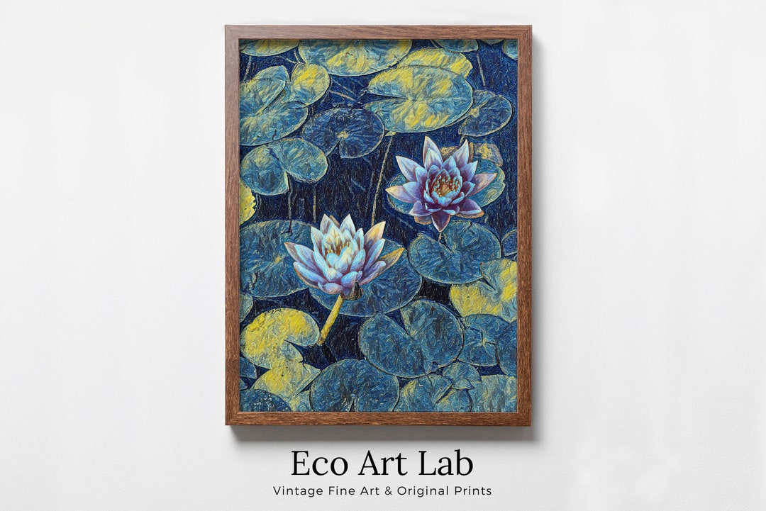 Lotus Flower Art | Botanical Wall Art | Flower Wall Decor | Blooming ...