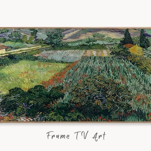 Samsung Frame TV Art 4K Field with Poppies Famous Painting by Vincent van Gogh. Instant Download van Gogh Art for the Frame TV Vintage Decor