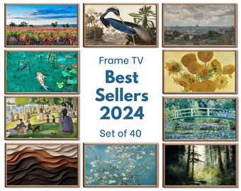 Best Sellers 2024 Frame TV Art Collection. Samsung TV Art Set. Instant Download Wall Decor. Best selling items. Famous Vintage or original