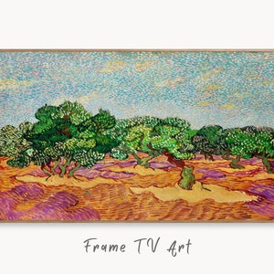 Samsung Frame TV Art 4K Olive Trees Famous Painting by Vincent van Gogh. Instant Download van Gogh Landscape for the Frame TV. Vintage Decor