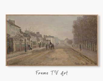 Samsung Frame TV Art 4K Famous Claude Monet Painting. Instant Download Boulevard Héloise Monet Art for the Frame TV. Vintage Wall Art