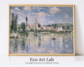Claude Monet Vétheuil in Summer | Instant Download | Printable Vintage Painting | Famous Landscape | Fine Art Print