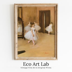 The Dancing Class Edgar Degas Painting Famous Printable Art Print. Instant Download Degas Print Vintage Ballerina Wall Art Digital Download