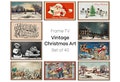 Set of 40 Samsung Frame TV 4K Art. Vintage Christmas Art Digital Collection. Christmas Wall Decor TV Art Set. Instant Download Frame TV Art product logo