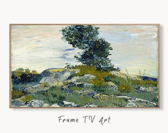 Samsung Frame TV Art 4K Vincent van Gogh's "The Rocks" Famous Painting. Instant Download van Gogh Art for the Frame TV. Vintage Decor