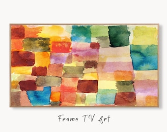 Samsung Frame TV Art 4K Colorful Paul Klee Abstract Painting. Instant Download Vintage Famous Abstract Painting. Paul Klee Art for Frame TV