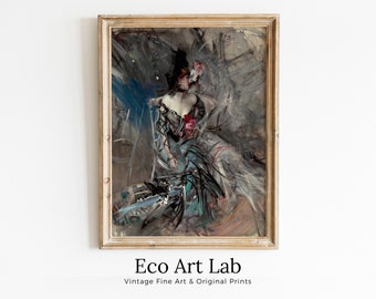 Vintage Wall Art | PRINTABLE Art | Spanish Dancers at the Moulin Rouge | Decadent Young Women | Vintage Woman Portrait | Victorian Painting