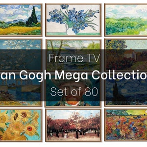 Set of 80 Samsung Frame TV 4K Art. Van Gogh Famous Paintings Mega Collection. Vincent Van Gogh Art Set. Instant Download Frame TV Art Pack