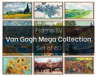 Set of 80 Samsung Frame TV 4K Art. Van Gogh Famous Paintings Mega Collection. Vincent Van Gogh Art Set. Instant Download Frame TV Art Pack