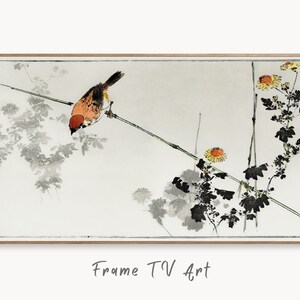 Swallow Bird illustration Frame TV Art. Vintage Japanese Painting Samsung Art TV, Digital Download for Samsung Frame, Frame TV Art
