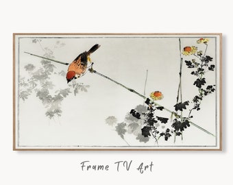 Swallow Bird illustration Frame TV Art. Vintage Japanese Painting Samsung Art TV, Digital Download for Samsung Frame, Frame TV Art