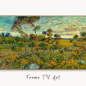 Samsung Frame TV Art 4K Famous Sunset at Montmajour Painting by Vincent van Gogh. Instant Download van Gogh Nature Landscape for Frame TV.