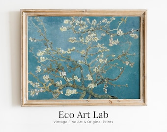Vincent van Gogh Almond Blossom Printable Famous Art Prints. Instant Download van Gogh Print Vintage Botanical Wall Art. Fine Art Print