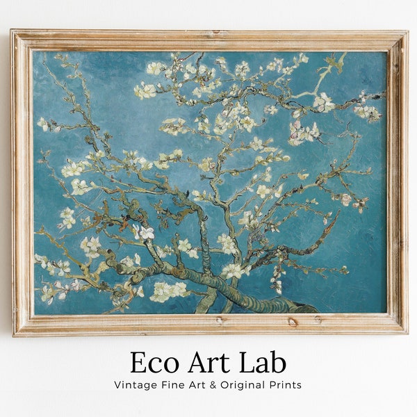 Vincent van Gogh Almond Blossom Printable Famous Art Prints. Instant Download van Gogh Print Vintage Botanical Wall Art. Fine Art Print