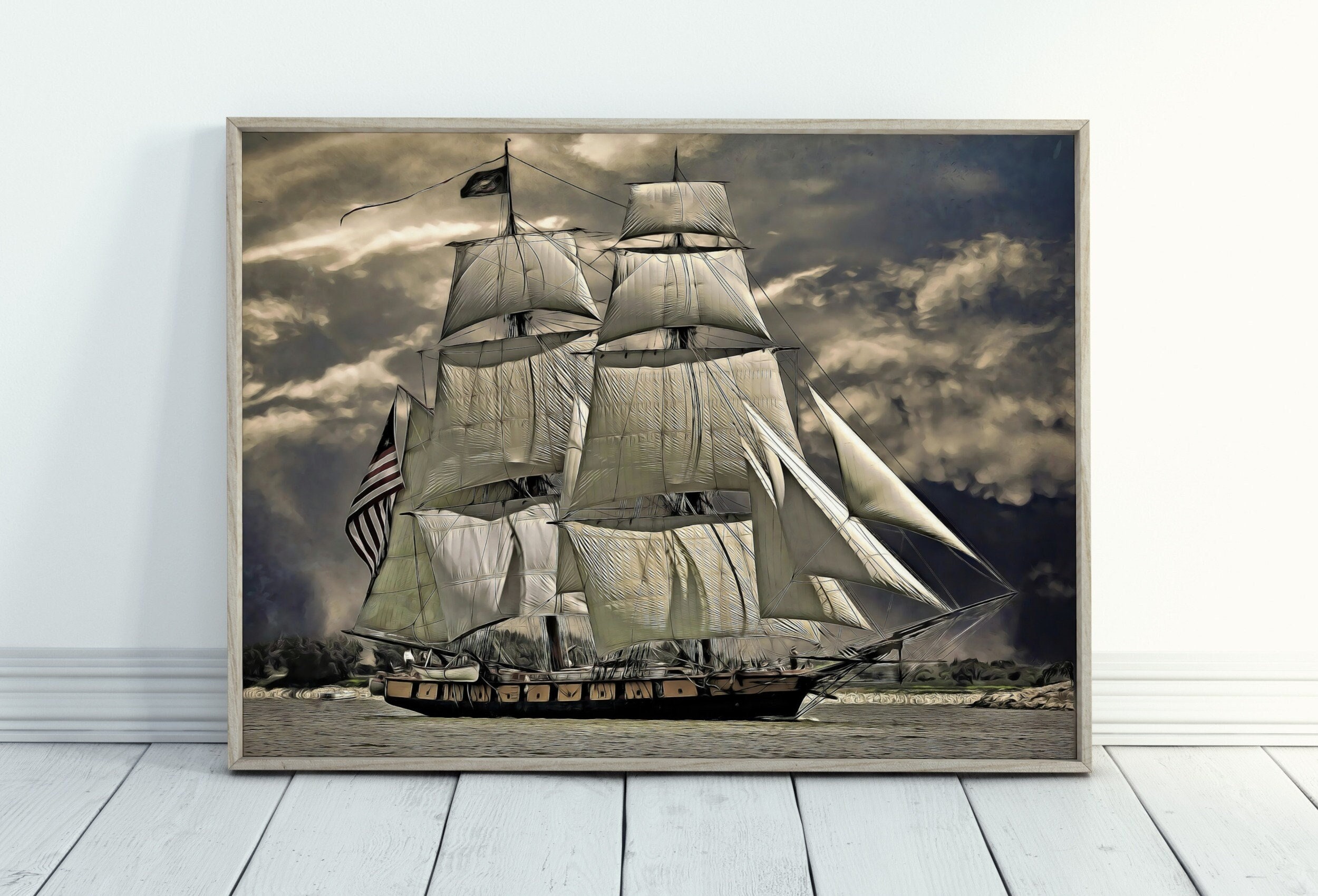 Old Ironsides Ship - Etsy New Zealand